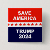 Rett Amerika Trump 2024 Button (Vorderseite)