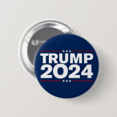 Rett Amerika Trump 2024 Button (Vorne & Hinten)