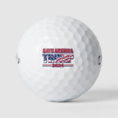 Rett Amerika Trump 2024 Golfball (Vorderseite)