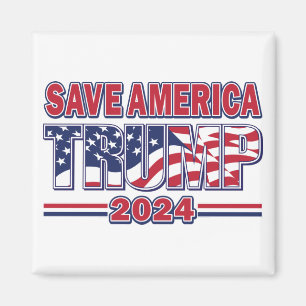 Rett Amerika Trump 2024 Magnet