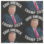Rett Amerika Trump 2024 Präsident Donald J. Trump Stoff (Nahaufnahme)