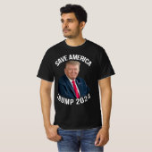 Rett Amerika Trump 2024 Präsident Donald J. Trump T-Shirt (Vorne ganz)