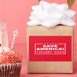 Rett Amerika Trump 2024 Rechteckiger Aufkleber