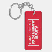 Rett Amerika Trump 2024 Schlüsselanhänger (Vorderseite links)