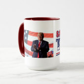 Rett Amerika Trump 2024 Tasse (Vorderseite Links)