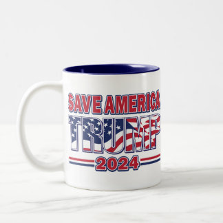 Rett Amerika Trump 2024 Zweifarbige Tasse
