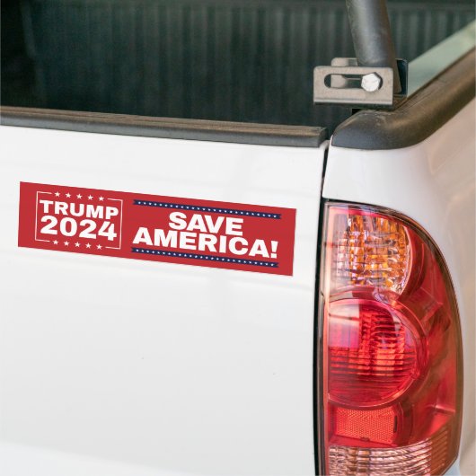 Rett Amerika! Trump-Autoaufkleber 2024 Autoaufkleber (Auf Lkw)