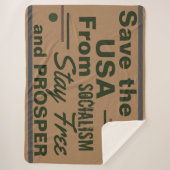 Rett Amerika vom Sozialismus Bleibe frei und Prosp Sherpadecke (Vorderseite)