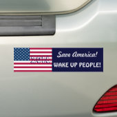 Rett Amerika!-Vote 2016/WECK UP PEOPLE! Autoaufkleber (Auf Auto)