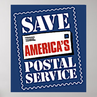 Rett Amerikas Postdienst Poster