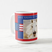 Rett Amerikas Tasse der Wilden Pferde (Vorderseite Links)