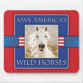 Rett Amerikas Wildpferde-Mauspad Mousepad (Vorne)