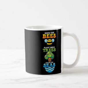 Rett Bienen Pflanze Bäume saubere Meere Umwelt Pro Kaffeetasse