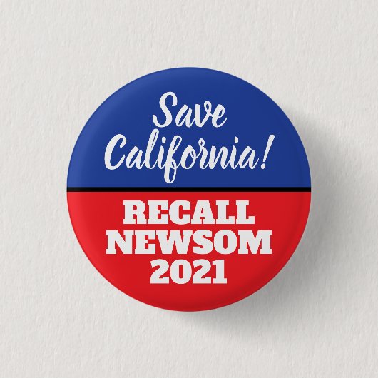 Rett California: Neuwahlen Button (Vorderseite)
