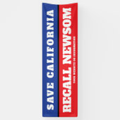 Rett California Recall Governor Newsom Banner (Vertikal)
