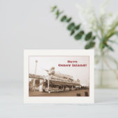 Rett Coney Island! (sepia) Postkarte (Stehend Vorderseite)