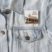 Rett Coney Island! Square Button (Sepia) (Beispiel)