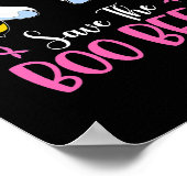 Rett das Brustkrebs-Halloween der Bobienen Poster (Ecke)