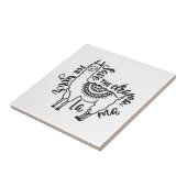 Rett das Drama für deinen Lama Fliese (Seite)