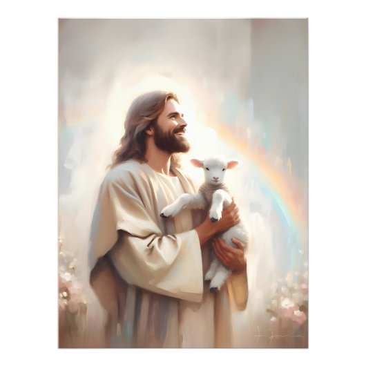 Rett das Lamm, Christliche Wall Art, Verließ die 9 Fotodruck (Vorne)