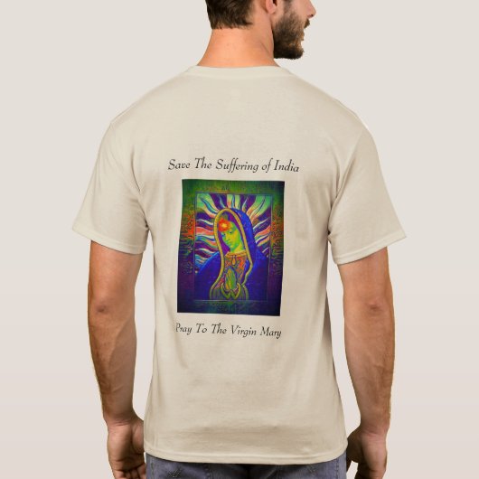 Rett das Leid Indiens T-Shirt (Rückseite)