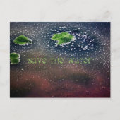 "Rett das Wasser" Postkarte (Vorderseite)