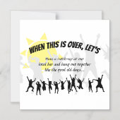 Rett Datum, an dem dies nach dem Absturz nicht meh Magneteinladung (Vorderseite)