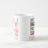 Rett dein Drama für deinen Lama Kaffeetasse (Mittel)