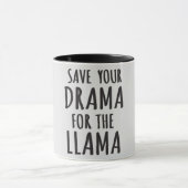Rett dein Drama für den Llama Tasse (Zentrum)