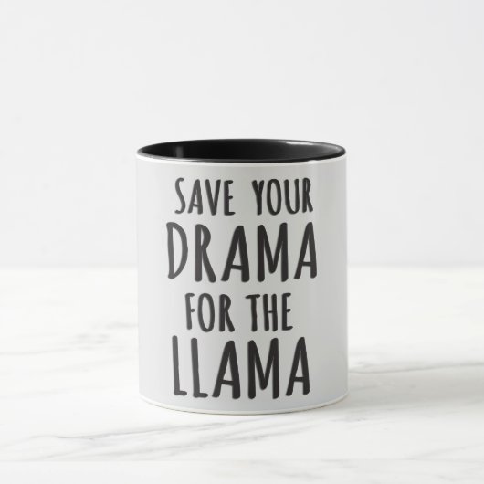 Rett dein Drama für den Llama Tasse (Zentrum)