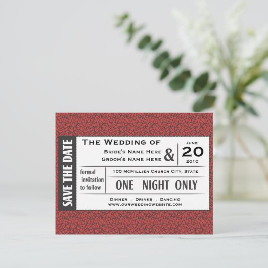 Rett dein Ticket! Einladung (Stehend Vorderseite)