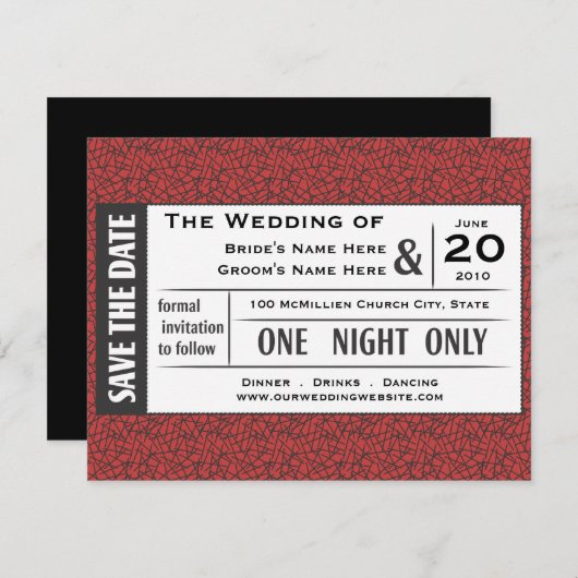 Rett dein Ticket! Einladung (Vorne/Hinten)