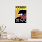 RETT DEINE AUGEN: Nutzen Sie Ihre Goggles Old Illi Poster (Küche)