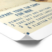 Rett deine Dosen Poster (Ecke)