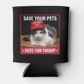 Rett deine Haustierabstimmung für Trump Wahlangebo Dosenkühler (Vorderseite)