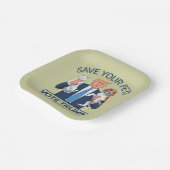 Rett deine Haustierabstimmung für Trump Wahlangebo Pappteller (Gewinkelt)