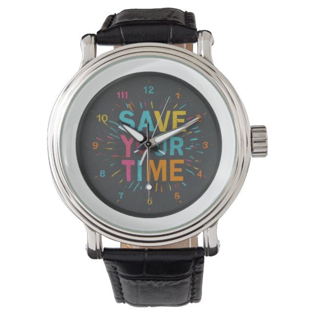 Rett deine Zeit Armbanduhr (Vorderseite)