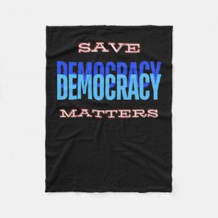 Rett Demokratie. Demokratie S. Sticker1 Fleecedecke