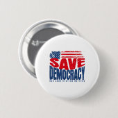 Rett Demokratie - die Verfassung Button (Vorne & Hinten)