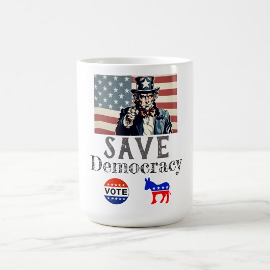 Rett Demokratie Kaffeekaffee Tasse (Mittel)