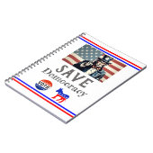 Rett-Demokratie-Notebook Notizblock (Linke Seite)