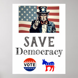 Rett-Demokratie-Poster Poster