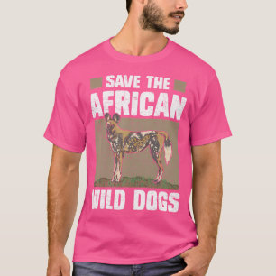 Rett den Afrikanischen Wildhunden gefährdeten, bem T-Shirt