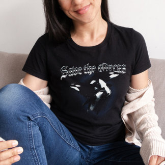 Rett den Bootleg-Ästhetik-T - Shirt der Orcas 90er