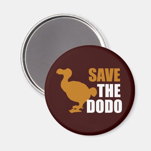 Rett den Dodo Bird! Magnet (Vorderseite/Rückseite)