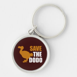 Rett den Dodo Bird! Novelty Funny Button Schlüsselanhänger
