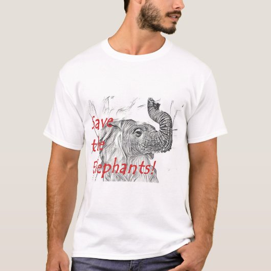 Rett den Elefanten! T-Shirt (Vorderseite)