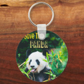 Rett den Panda Schlüsselanhänger (Vorderseite)