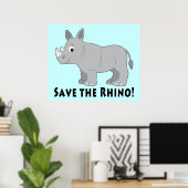 Rett den Rhino! Poster (Heimbüro)