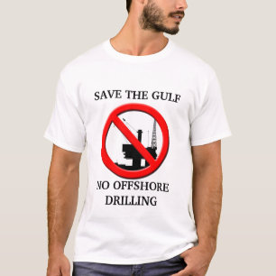 Rett den T - Shirt "Golf NO Offshore Drilling Mens